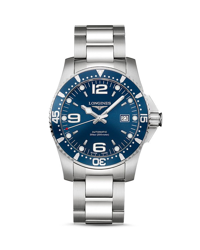 Longines Hydroconquest Automatic Bracelet Watch, 41mm In Blue/silver