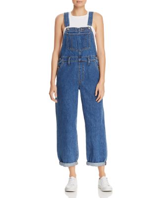 levi's baggy denim overalls