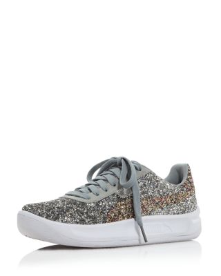 PUMA Women s California Glitter Lace Up Sneakers Bloomingdale s