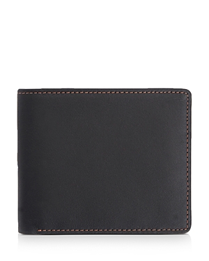 Royce New York Rfid Leather Trifold Wallet In Black/tan