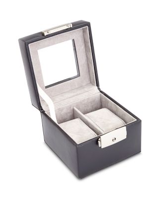 Leather Double Watch Box Display