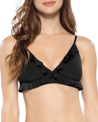 becca socialite ruffle bikini top