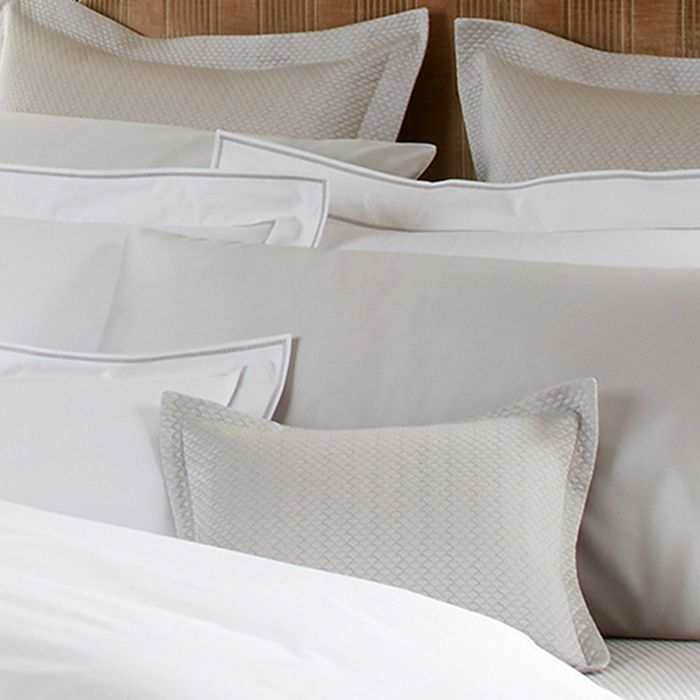 Matouk Ansonia Percale Euro Sham In Sterling