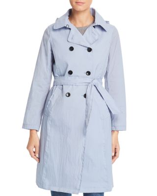 sky blue trench coat