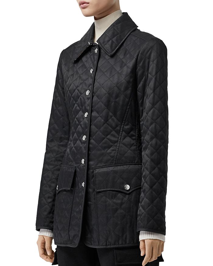 Burberry mid length outlet quilted coat
