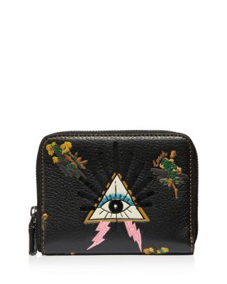 coach wallet with eyes