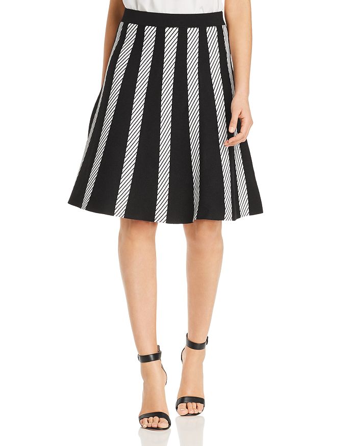 Calvin Klein Diagonal Stripe Knit Skirt | Bloomingdale's