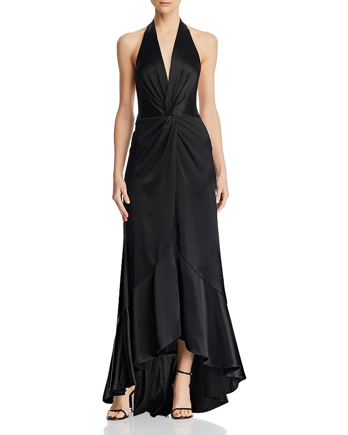 Jill Jill Stuart Satin Halter Gown Bloomingdale s