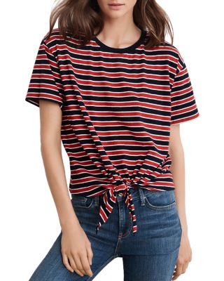 Velvet by Graham & Spencer - Scarla Striped Tie-Front Tee