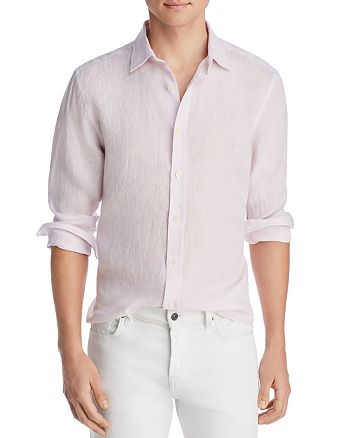 The Men's Store at Bloomingdale's Bi-Color Linen Classic Fit Shirt ...