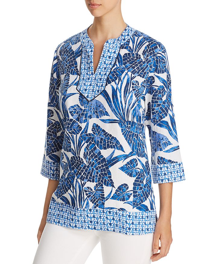 Tommy Bahama Mosaic Palm Tunic Top Bloomingdale s