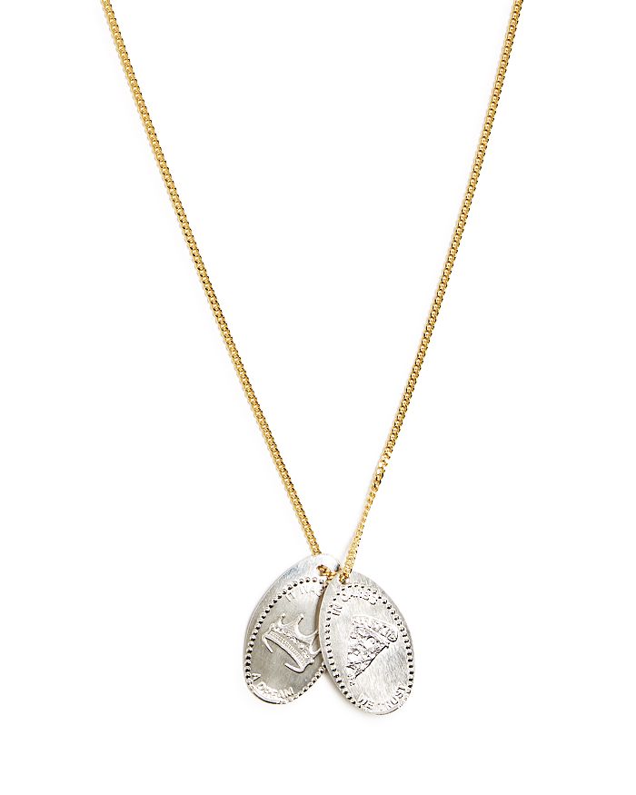 MIANSAI IN CARBS WE TRUST PENNY CHAIN PENDANT NECKLACE, 11.5 103-0209-001