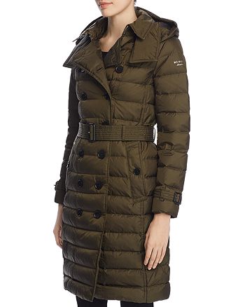 Burberry Dalmerton Double-Breasted Down Puffer Coat | Bloomingdale's