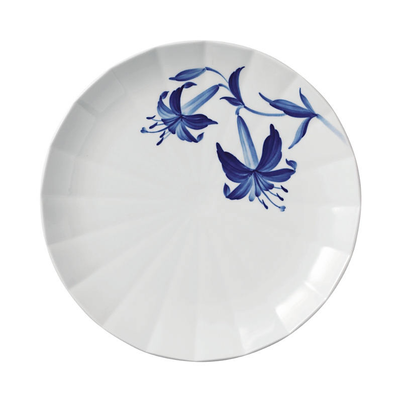 Royal Copenhagen Blomst Dinner Plate Lily, 10.75" In Two-tone
