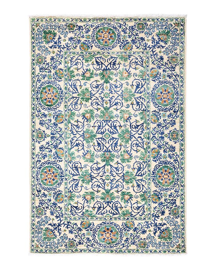 Bloomingdale's Solo Rugs Carnivale Suzani Area Rug, 4'1 X 6'1 In Navy