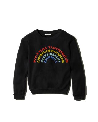 girls rainbow sweatshirt