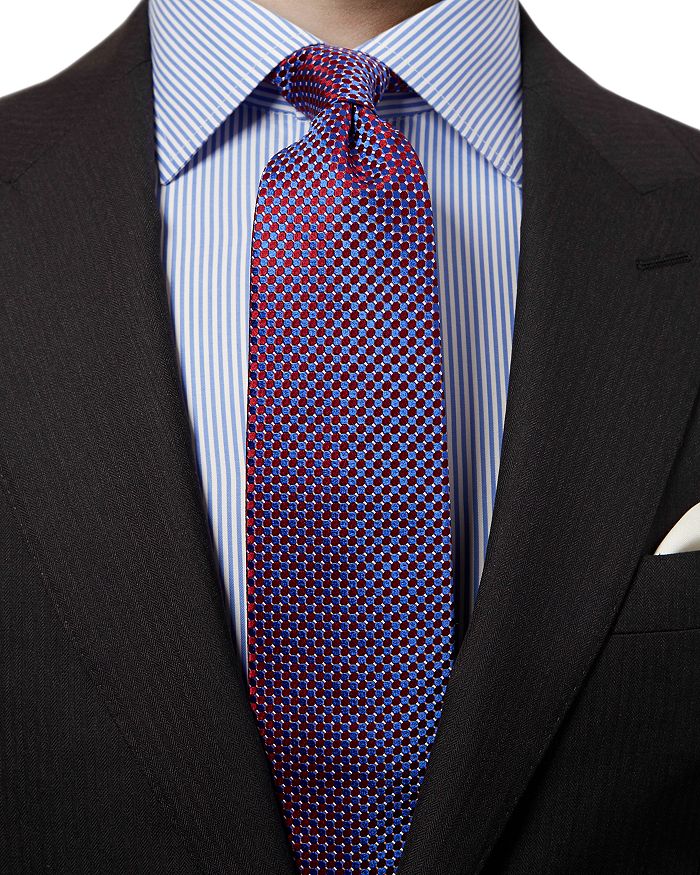 Shop Eton Dot Silk Classic Tie In Red
