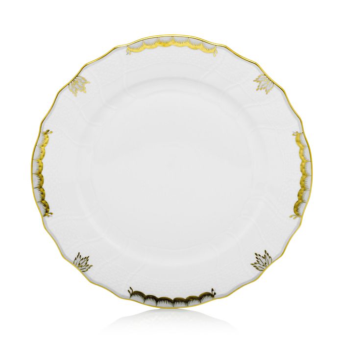 Herend Princess Victoria Serving Plate In Gray