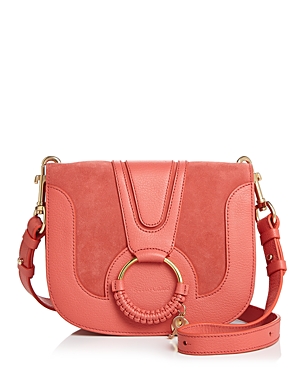 SEE BY CHLOÉ SEE BY CHLOE HANA LEATHER & SUEDE CROSSBODY,S18AS896417