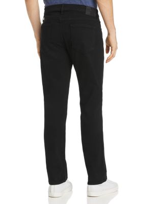 Normandie Straight Fit Jeans in Black Shadow