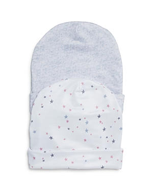 Aden And Anais Girls' 2-piece Star Beanie Hat Set - Baby In Gray