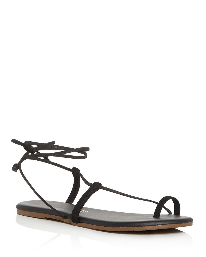 Tkees Jo Suede And Leather Sandals In Black | ModeSens