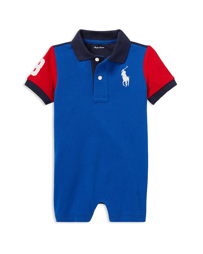 Ralph Lauren Childrenswear Boys Color Block Cotton Mesh Polo