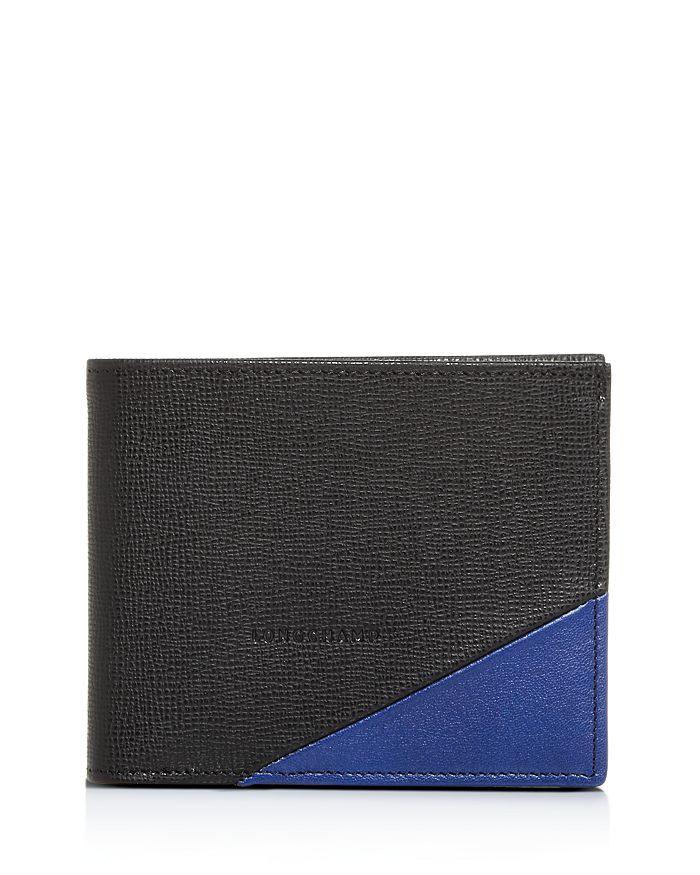 Longchamp Parisis Color Block Leather Bi Fold Wallet Bloomingdale s
