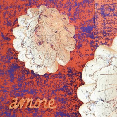 Moon Glass Leaf Salad Plate