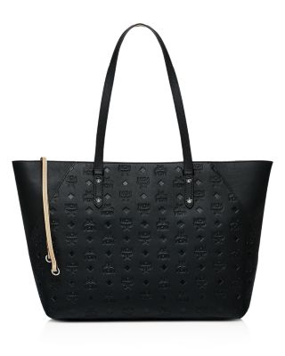 MCM Klara Monogrammed Leather Tote Bloomingdale s