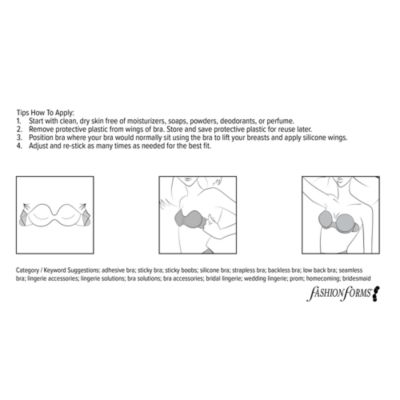 Voluptuous U-Plunge Backless Strapless Adhesive Bra