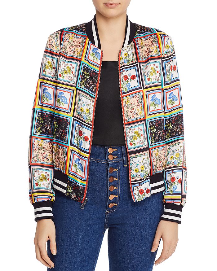 Alice and olivia best sale lonnie reversible bomber jacket
