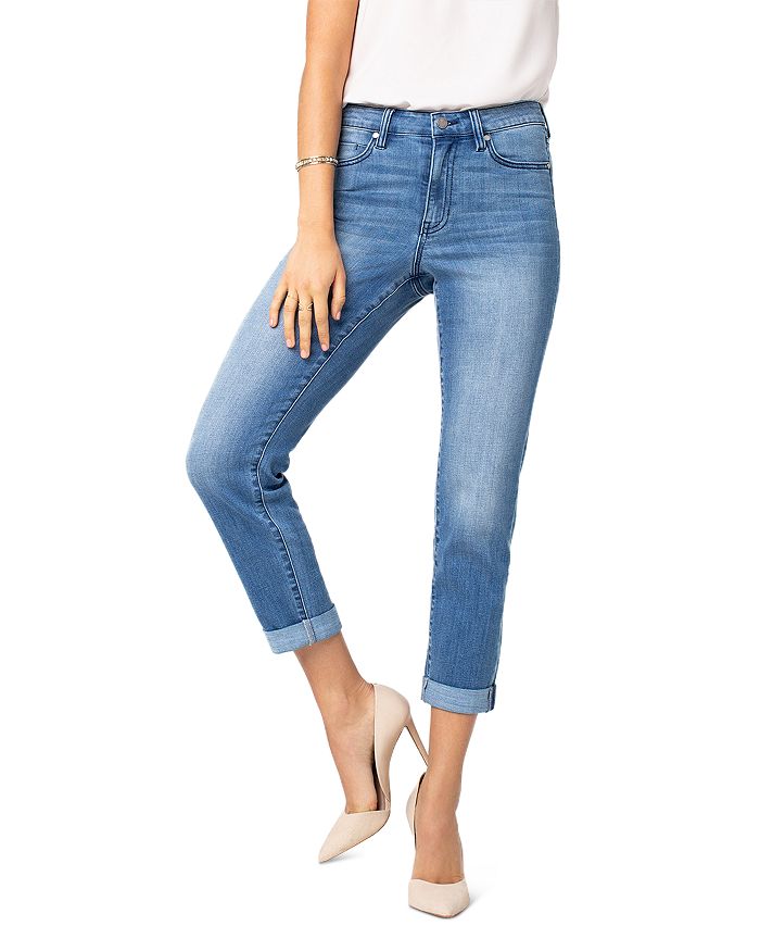 LIVERPOOL LIVERPOOL MARLEY GIRLFRIEND SLIM CROPPED JEANS IN CRESTLAKE,LM5165CH4