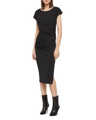 all saints ruched dress