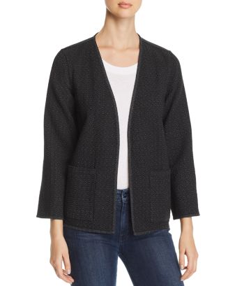 Eileen Fisher Speckled Organic Cotton Kimono Jacket | Bloomingdale's