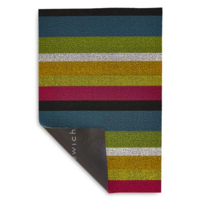 Chilewich Bold Stripe Shag Floor Mat, 24 x 36