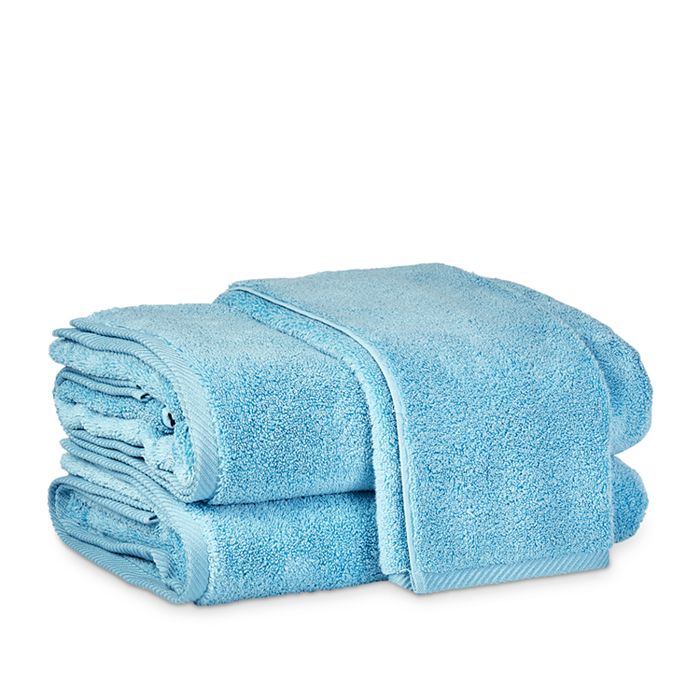 Shop Matouk Milagro Towels In Cerulean