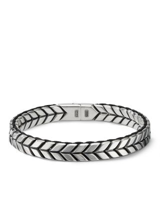 David Yurman Sterling Silver Chevron Woven Bracelet | Bloomingdale's