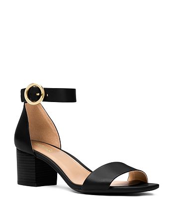 Michael Michael Kors Women S Lena Low Block Heel Sandals Bloomingdale S