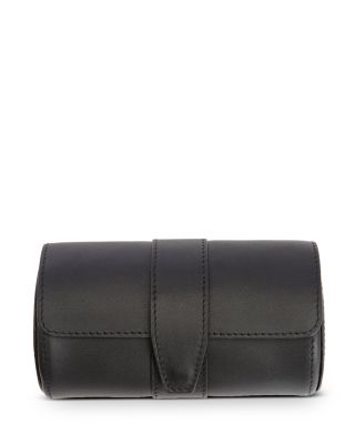 Leather Travel Double Watch Roll