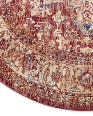 MINK HOME Taza Heriz Round Rug, 5' x 5'