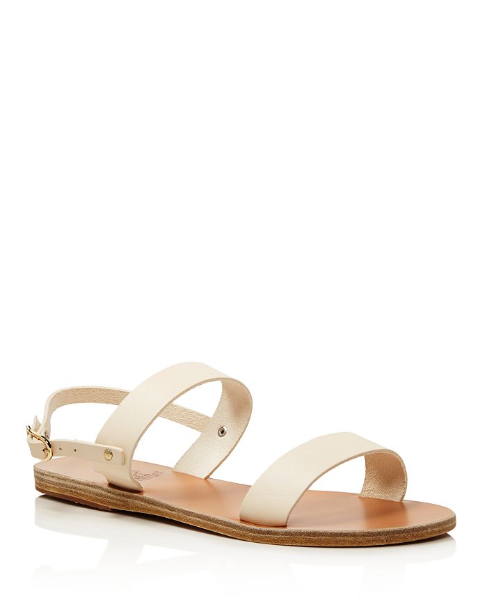 Ancient Greek Sandals Women's Clio Leather Slingback Sandals In Off White