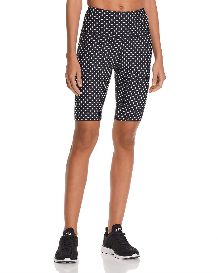 Aqua Athletic Polka Dot Bike Shorts - 100% Exclusive In Black/white