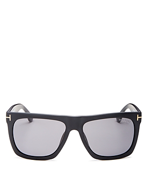 Tom Ford Morgan Polarized Flat Top Square Sunglasses, 57mm