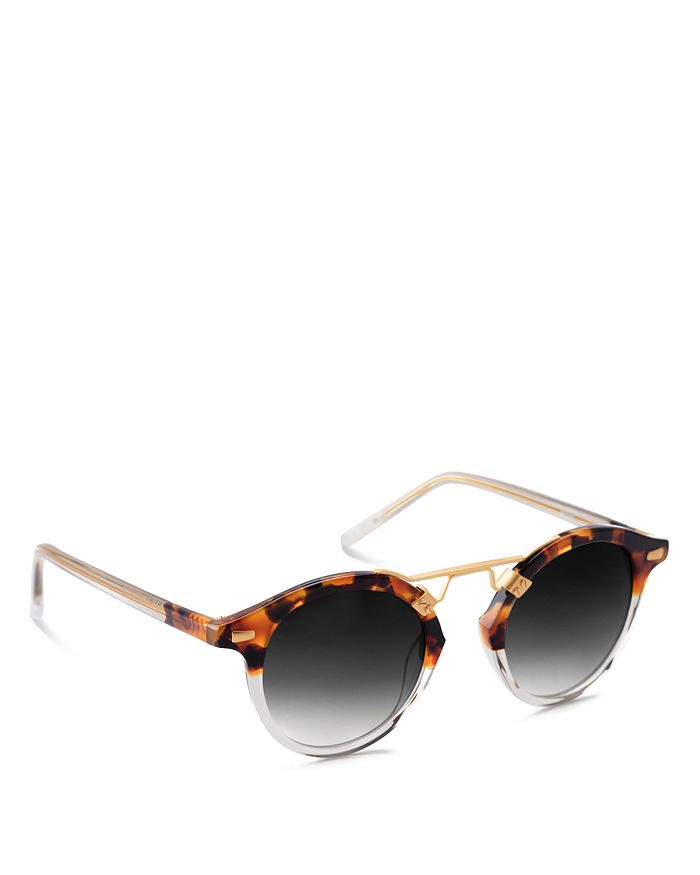 ST. LOUIS 24K Round Sunglasses, 46mm