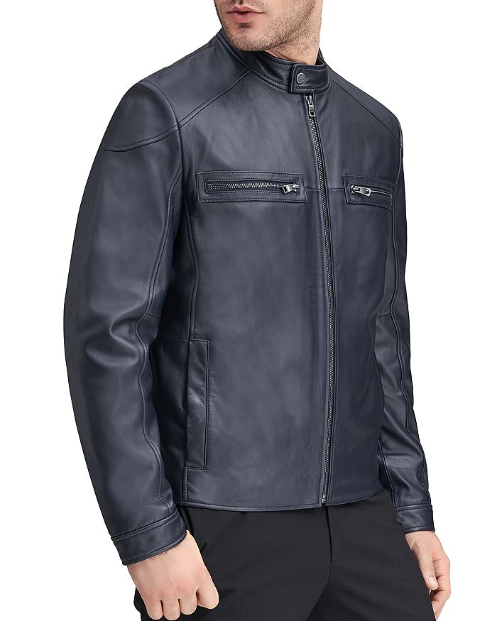 ANDREW MARC WENDELL LEATHER RACER JACKET,AM9A1239