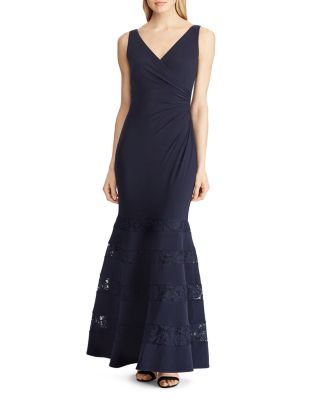 ralph lauren lace inset dress