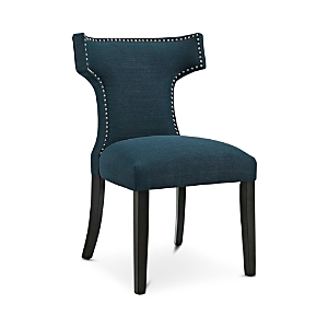 Modway Curve Fabric Dining Chair In Azure