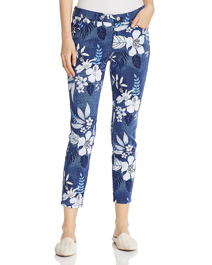 Tommy Bahama Basta Blossoms Cropped Printed Skinny Jeans in Island Navy ...