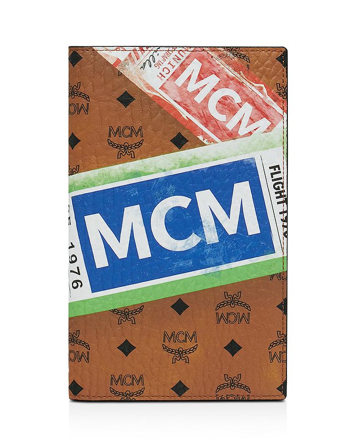 MCM Pink Leather Visetos Passport Holder MCM